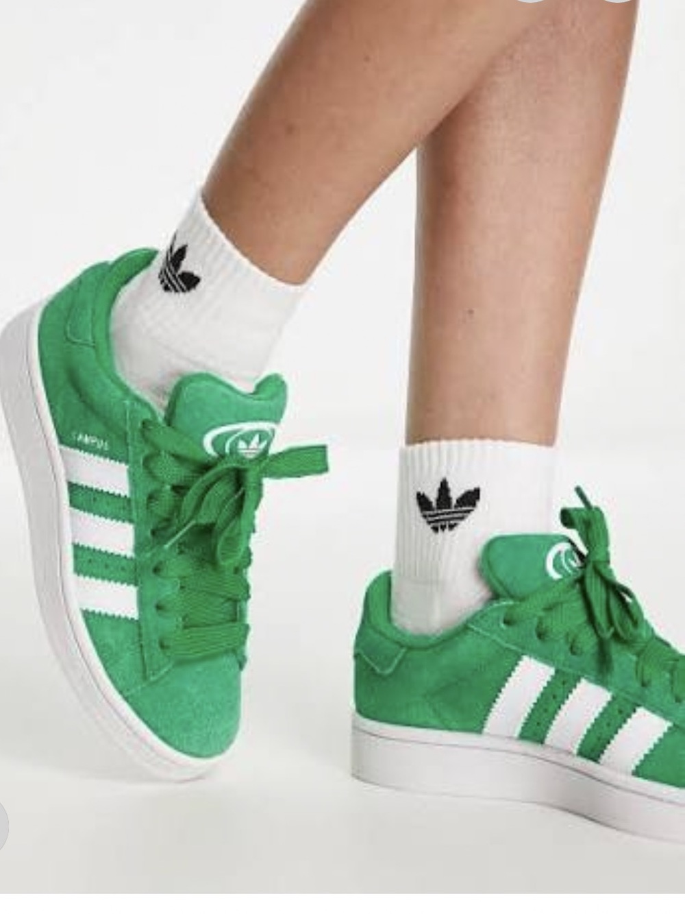 Adidas Campus 00s Green White Suede Sneakers Women’s Sz 8 NIB
